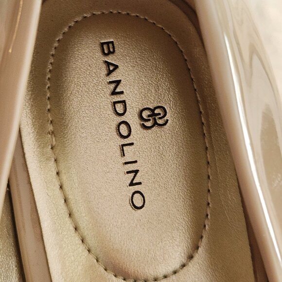 BRAND NEW BANDOLINO OPEN TOE TAUPE HIGH HEELS SIZE 9 1/2 M - Picture 11 of 15